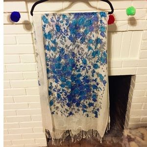Floral Patterned Scarf